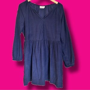 Women's Navy Blue Dress with Pockets